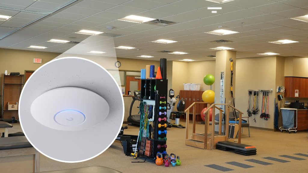 UniFi wireless deployment in a clinical area