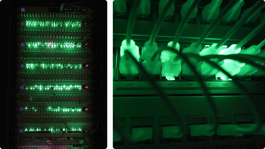 Bone & Joint switch deployment with a green patch panel
